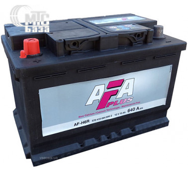 Аккумулятор AFA Plus  6СТ-70 Аз  Af-H6R  (570410064) EN640 А 278x175x190 мм
